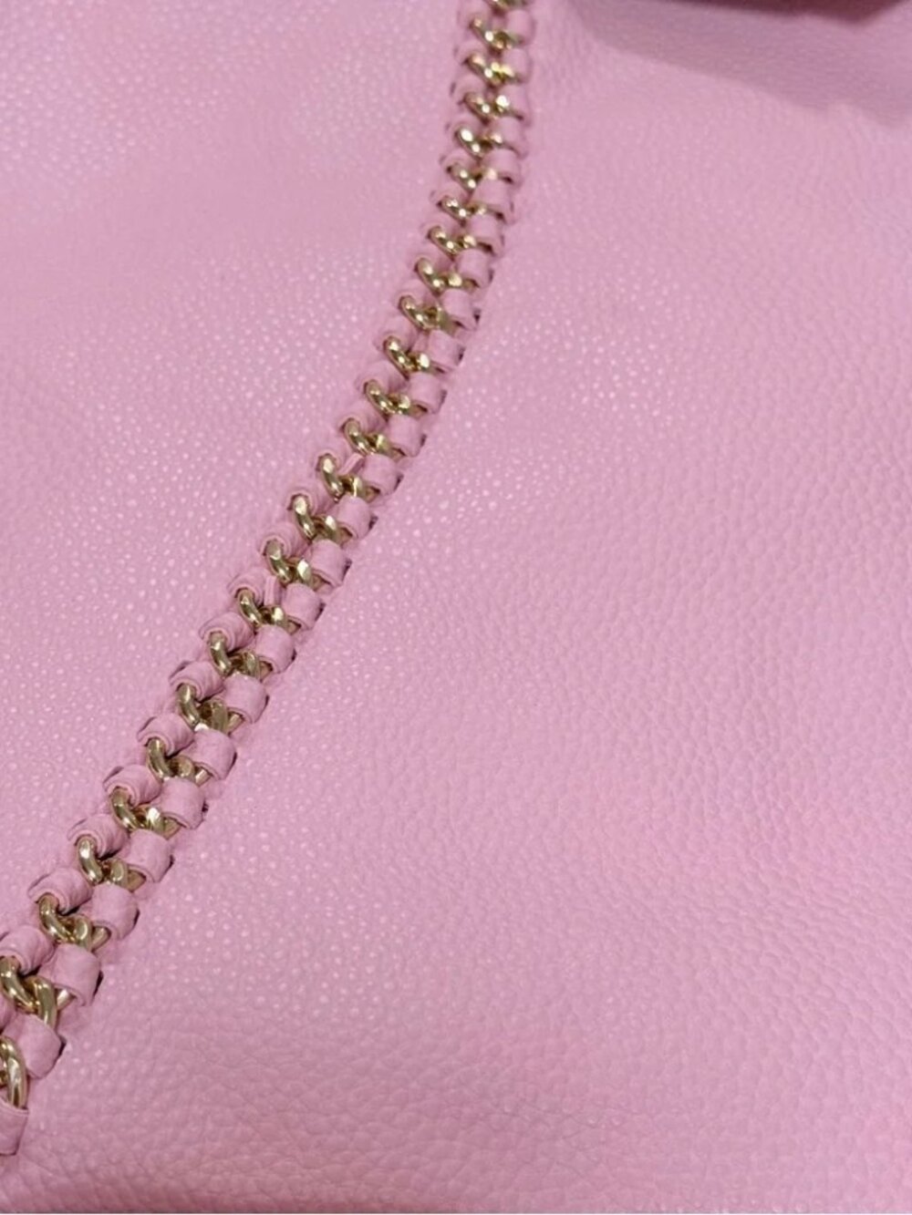 Badgley Mischka Pink Decorative Gold Chain Tote NWT - Picture 4 of 9